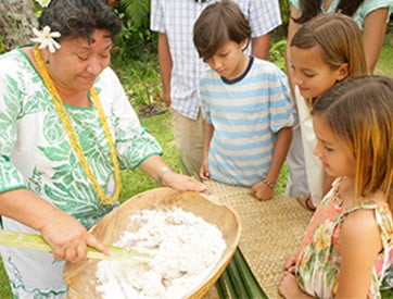 Tahitian Coconut Bread Making