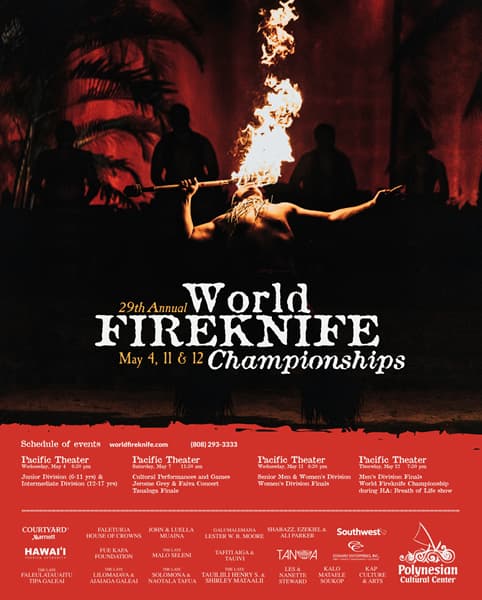World Fireknife Championship poster.
