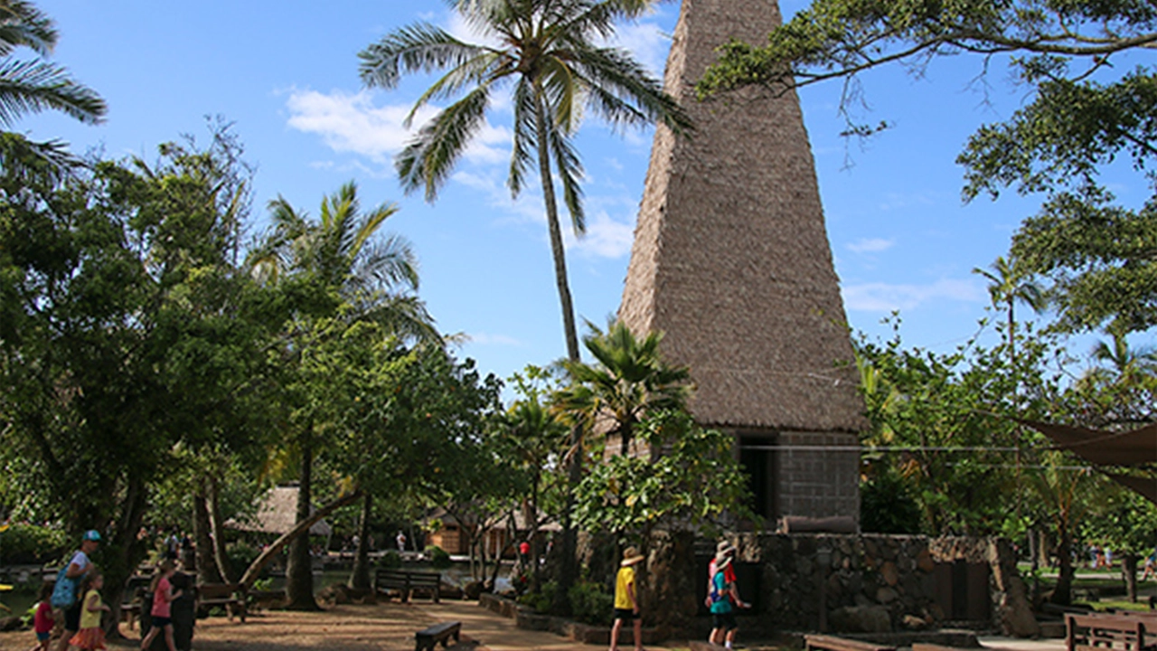 The Bure Kalou or &ldquo;Spirit House&rdquo; in the Fiji Village is as tall as a 6 story building 