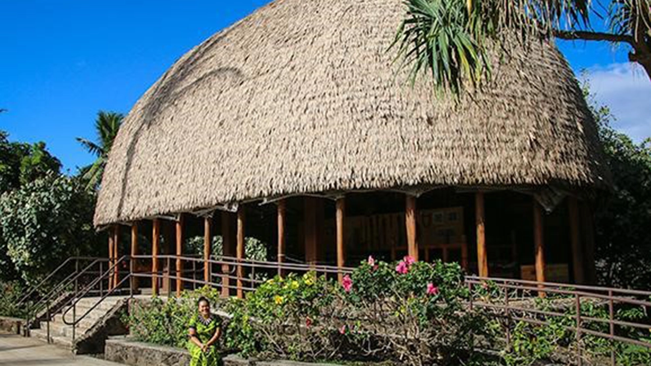 Samoan fale house designed for natural air conditioning