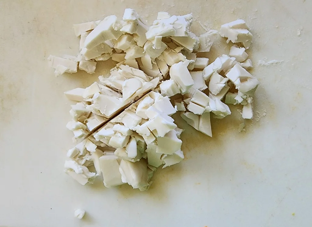 Butter for the paifala chopped into small pieces.