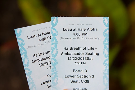 Aliʻi Lūʻau and show tickets