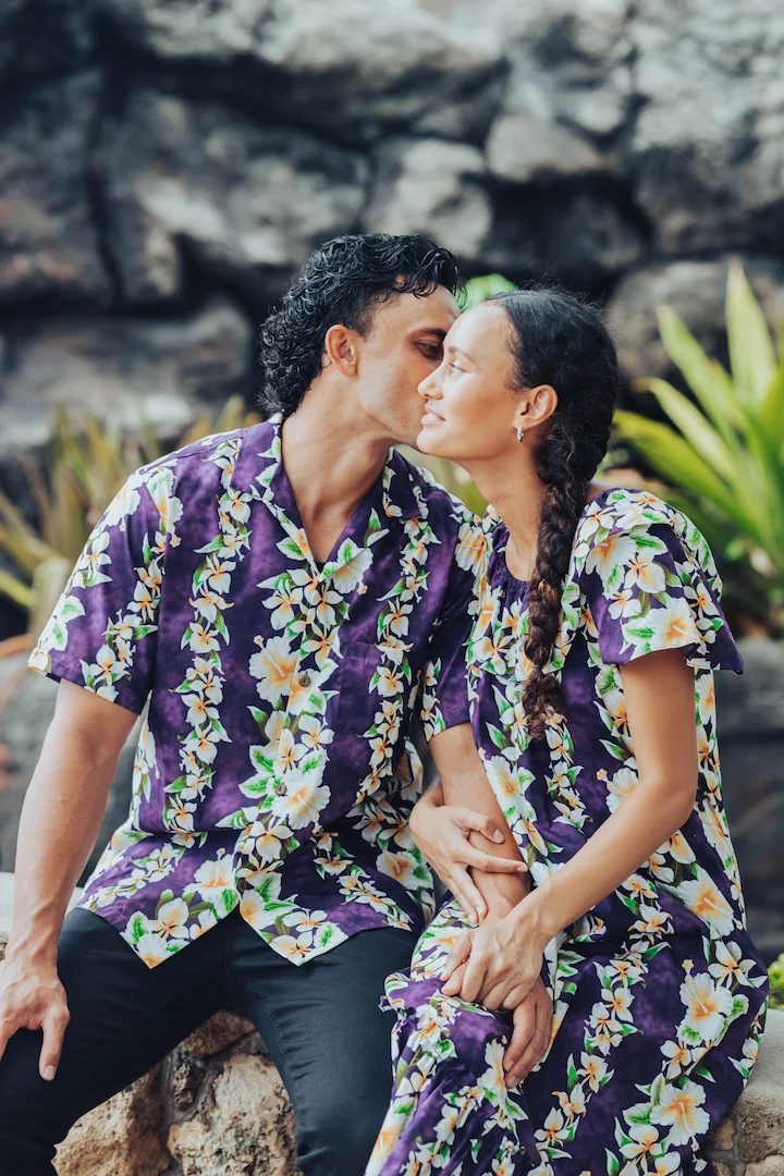 Couple by the bridge.