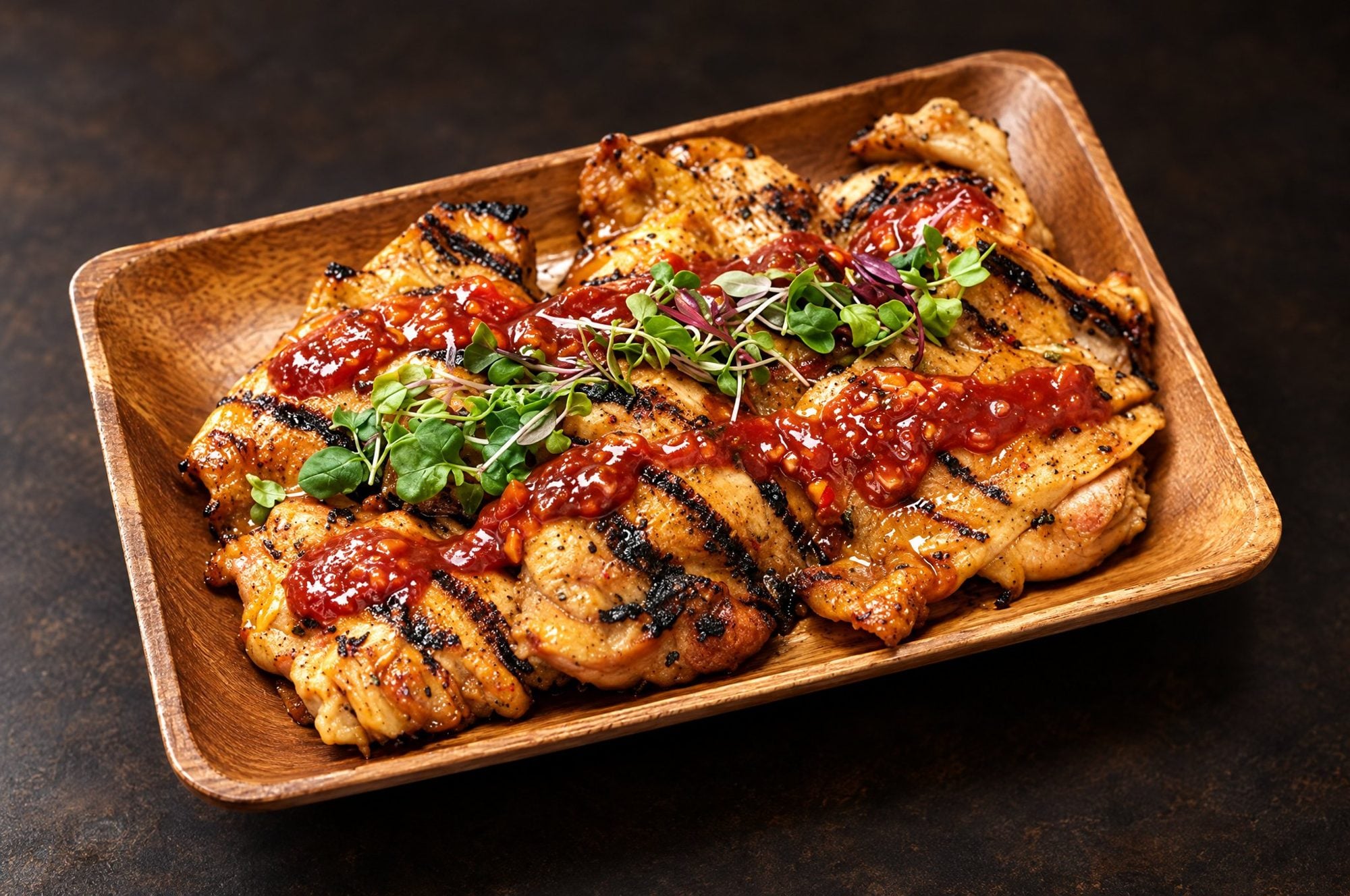 Fire-grilled huli huli chicken