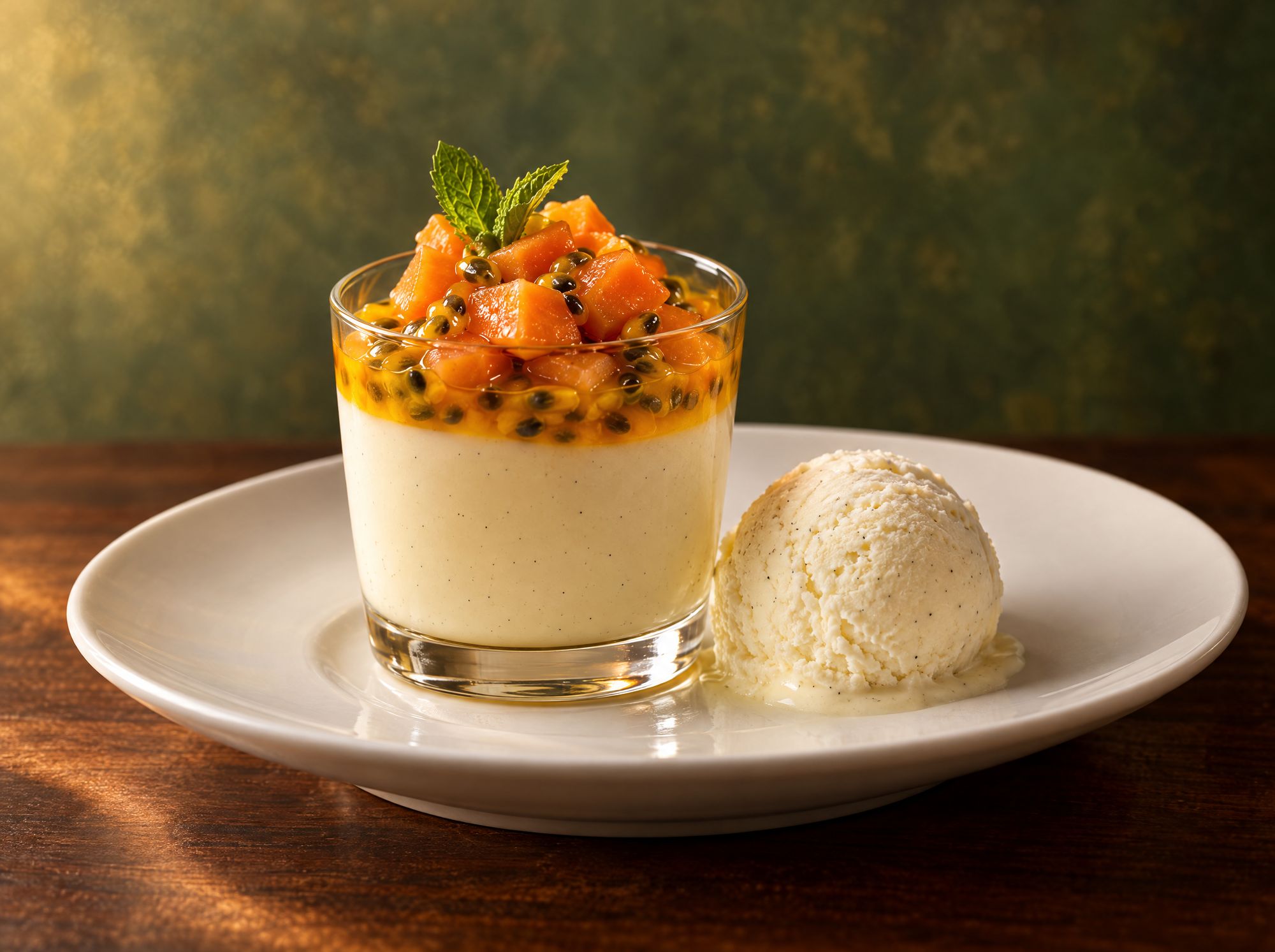 Lilikoi panna cotta