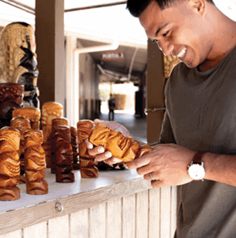 Wood Carved Tikis